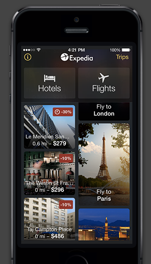Use the Expedia app to score a $50 rebate.
