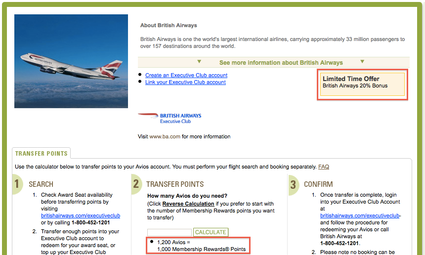 A lot of folks have been wondering about the current Amex/BA transfer bonus.