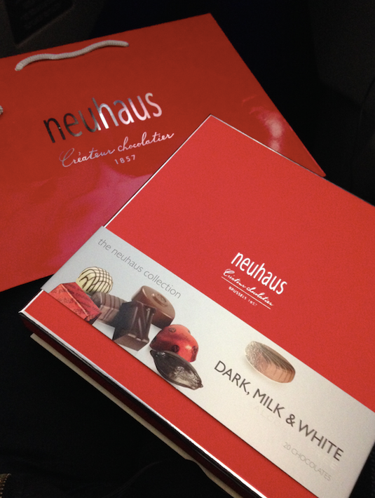 Complimentary box of Belgian Chocolates from Neuhaus