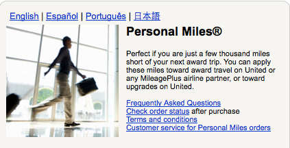 You can buy miles on United.com though you won't be getting a great value.