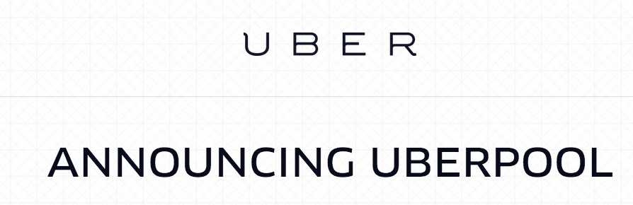 Uber has just rolled out a new (beta) carpooling service called UberPool.