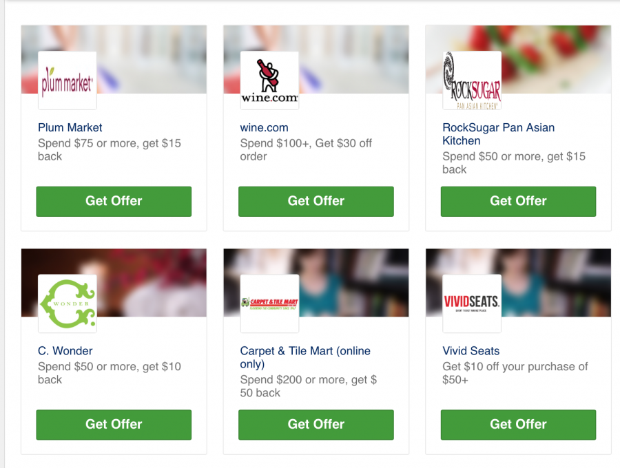 My Amex Link, Like, Love Offers on Facebook.