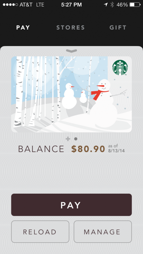 Starbucks allows you to purchase food and drinks directly from their app!