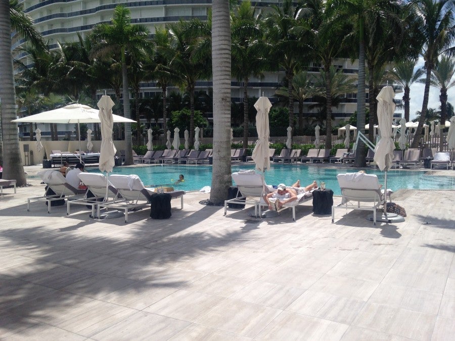 The tranquility pool was the perfect spot to relax on a beautiful Friday afternoon.