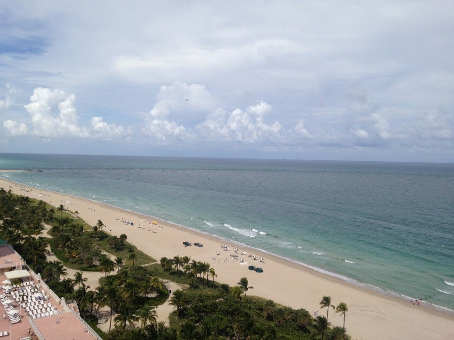 The view north from our balcony.