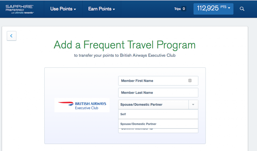 You can now only transfer Ultimate Rewards points to yourself, spouse or domestic partner.