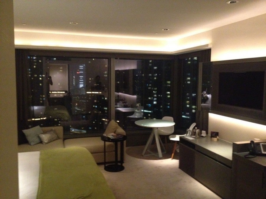 The W "Cool Corner Room" I was upgraded to in Hong Kong - the first one reeked of smoke!