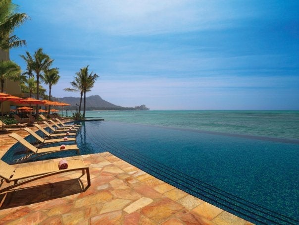 The Edge Infinity Pool at the Sheraton Waikiki.