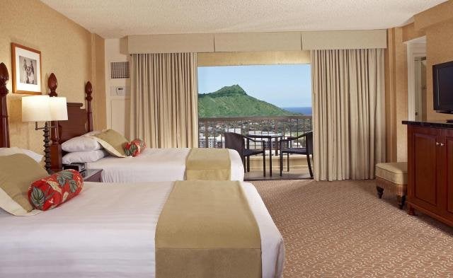 Double guest room at the Hyatt Regency Waikiki Beach Resort & Spa