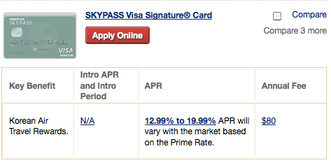 SkyPass Visa Signature