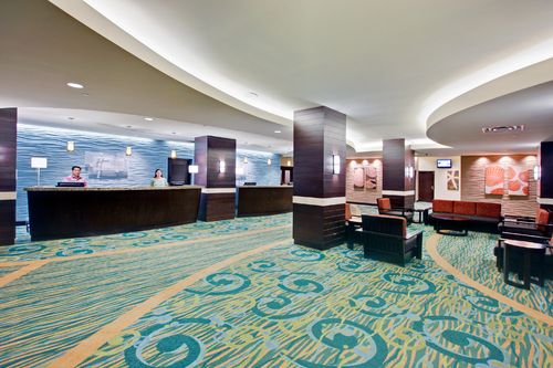 Lobby area at the Holiday Inn Waikiki Beachcomber.
