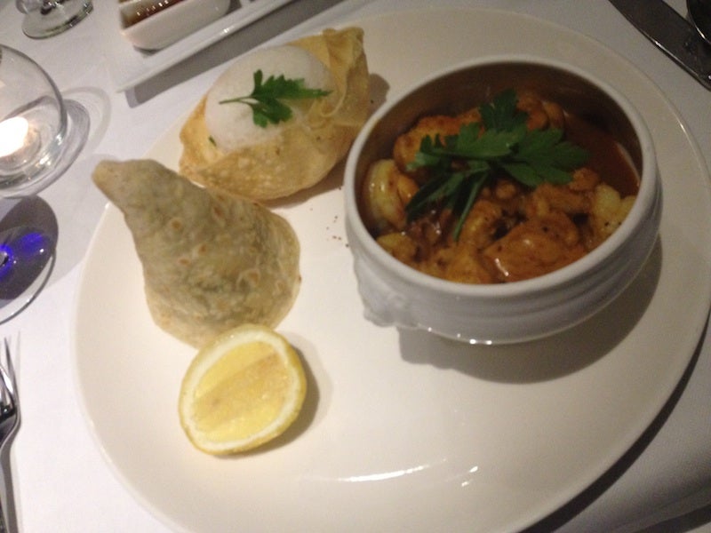 Curried chicken