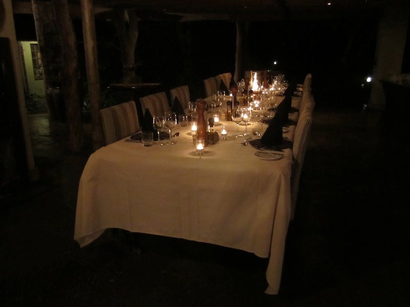 The dinner table was a welcoming sight!