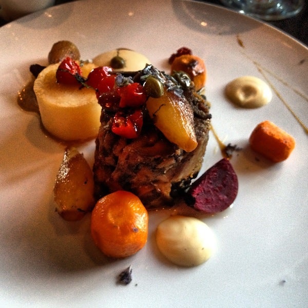 Eric tried the Karoo lamb from Reubens.