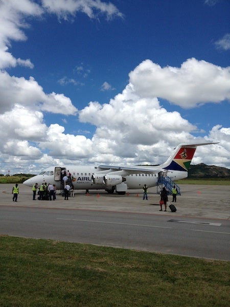 We took an SAA Link flight to Nelspruit.