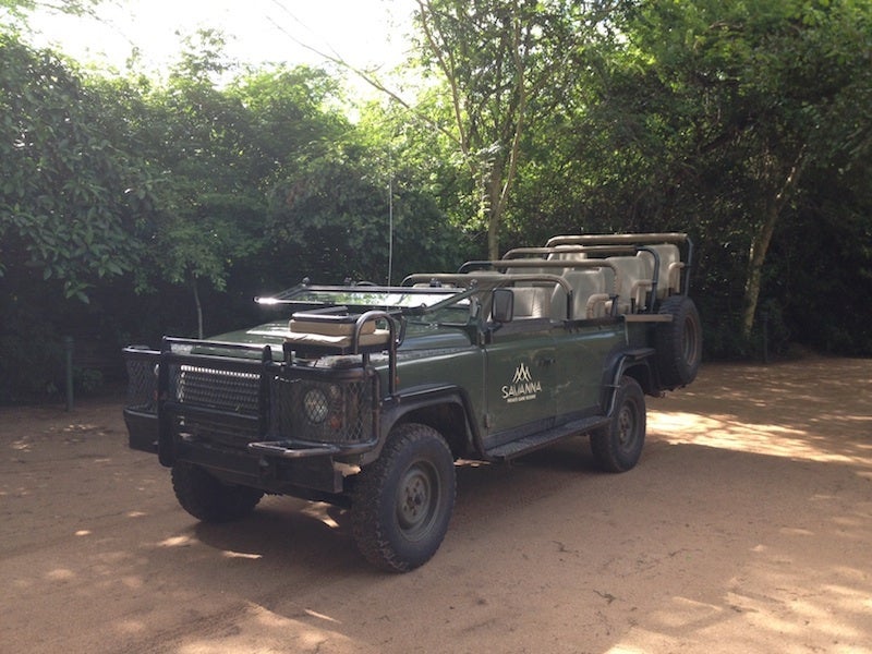 We went out on two drives a day in this Land Rover.