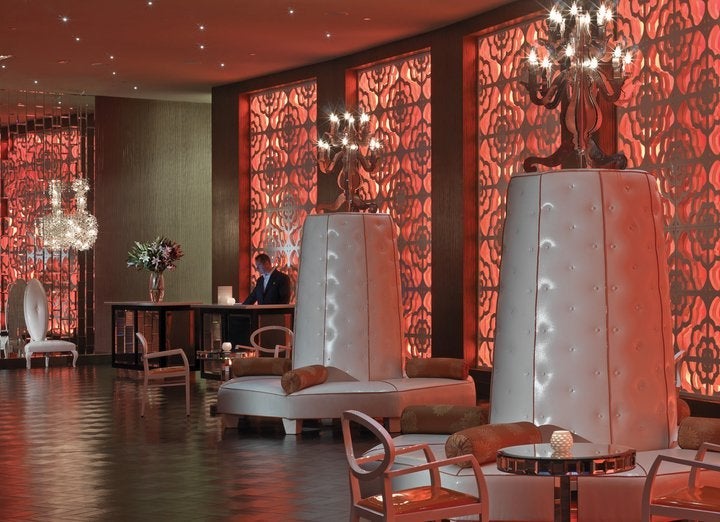 Lobby area at the Riviera Palm Springs.
