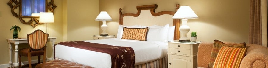 King guest room at the Miramonte Resort & Spa.