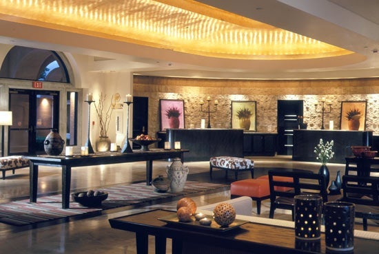 Lobby area at the Westin Mission Hills Resort & Spa.