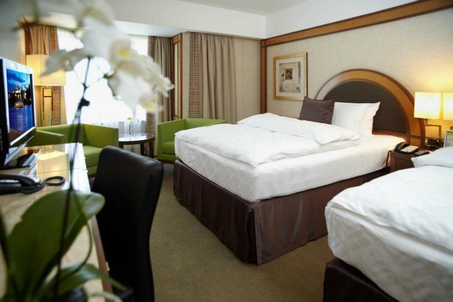 Deluxe view room at the InterContinental Prague.