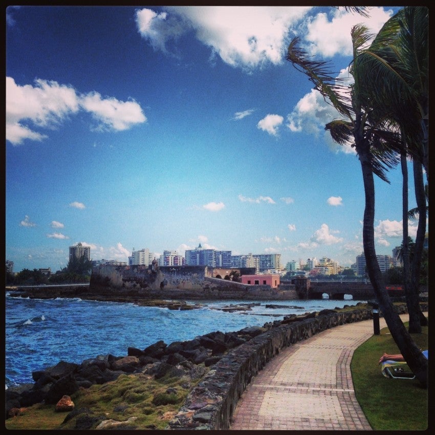 View of Condado from right outside the resort.
