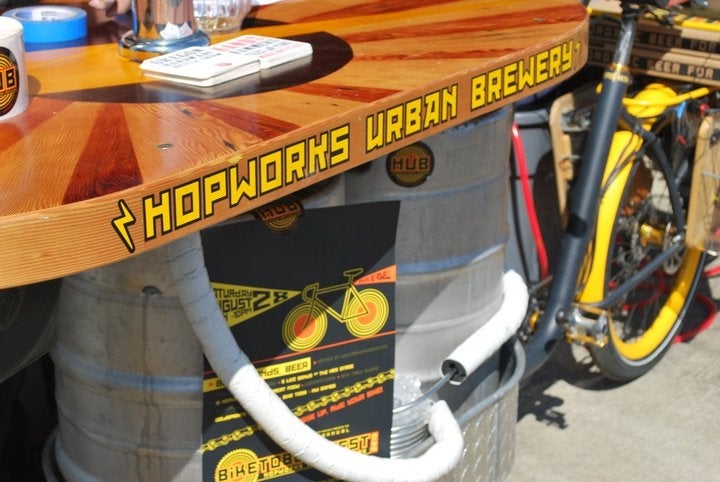 Hopworks Urban Brewery.