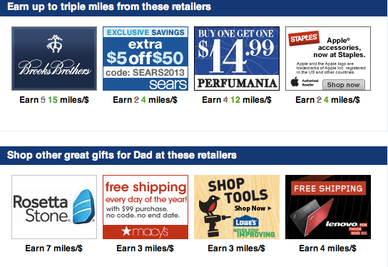 From DIY tools to learning a new language with Rosetta Stone, the American Airlines shopping portal has a wide range of gifts for dad.