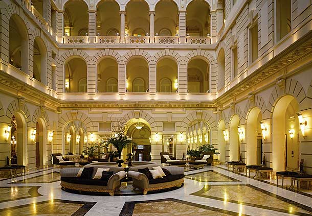Lobby area at the Boscolo Budapest, Autograph Collection.
