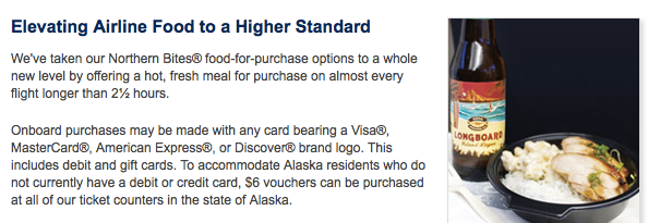 Alaska Airlines are taking their food to a higher level.