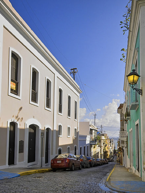 The cobbled streets of Old San Juan.