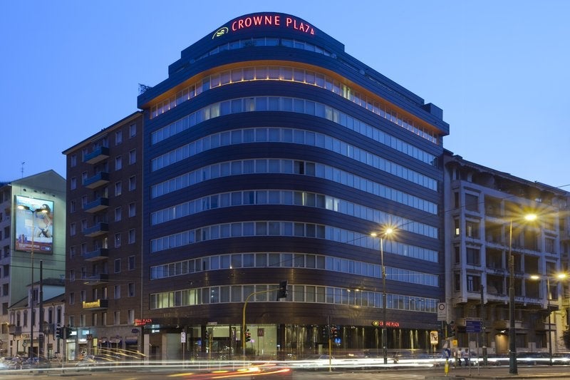 Exterior of the Crown Plaza Milan.