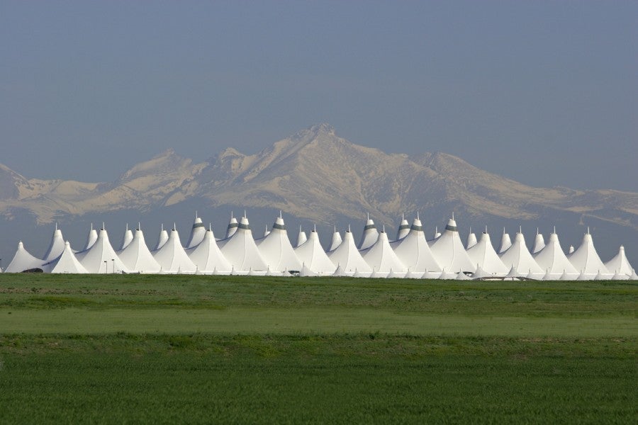 The Denver Airport.