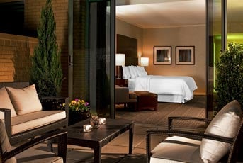 A patio room at the Westin Downtown Denver.