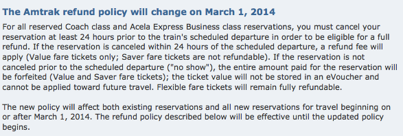 The full policy change was posted on the Amtrak site.