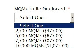 Prices to buy MQMs aren't cheap.