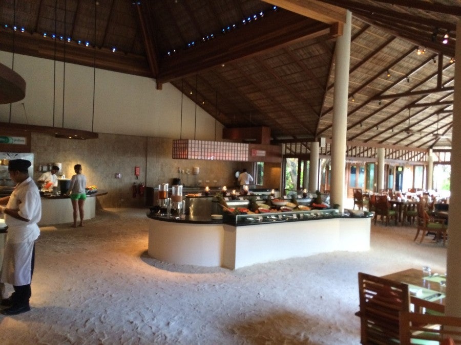 The daily breakfast buffet at Atoll was awesome- Asian buffet, traditional European, omelette station, fresh juice and fruits.