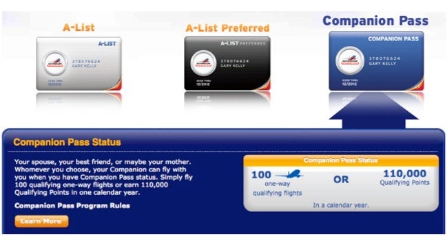 The Companion Pass, one of Southwest's best features.