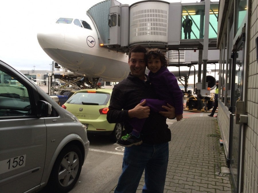 Being delivered right to our plane.