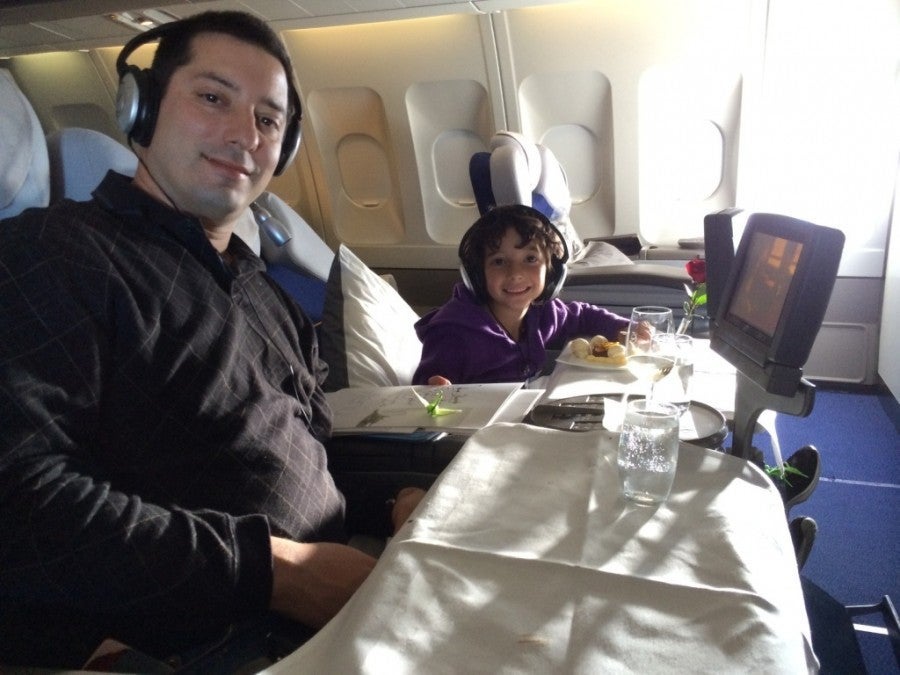 My daughter and I had a great time in Lufthansa first class!