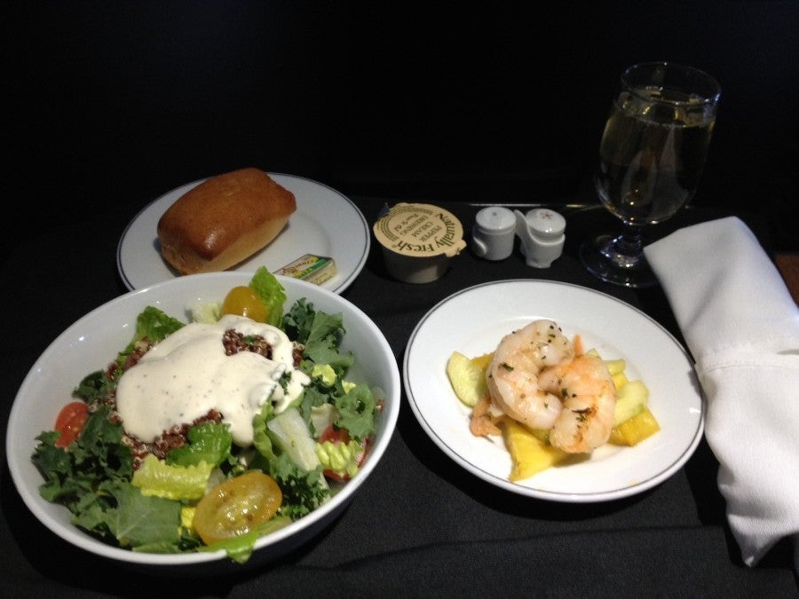 The starters on my return flight.