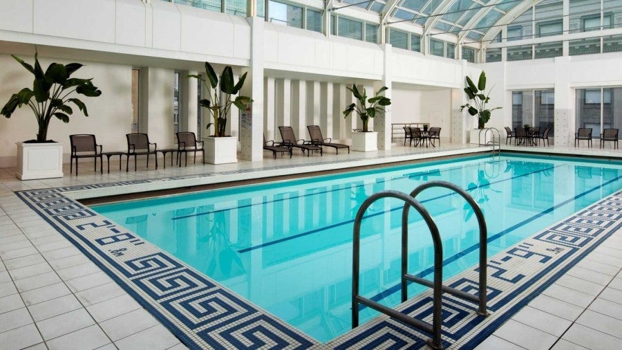 The pool at the Palace Hotel