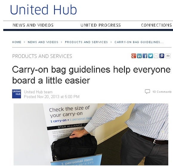 United says the new rules will speed up boarding.