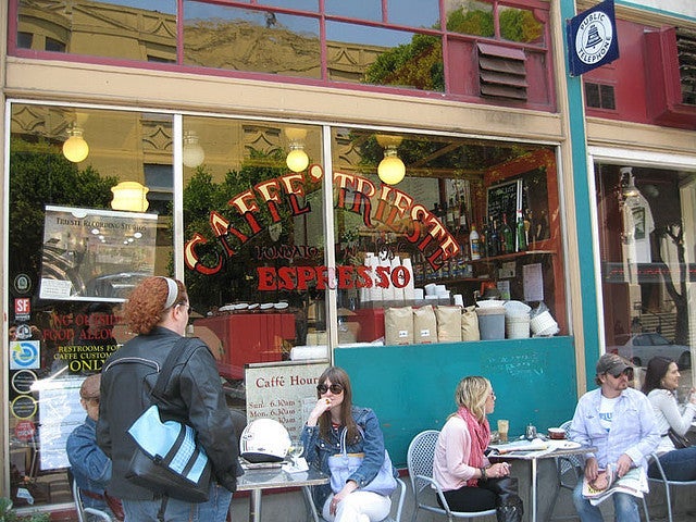 North Beach is full of gelato bars and espresso cafes
