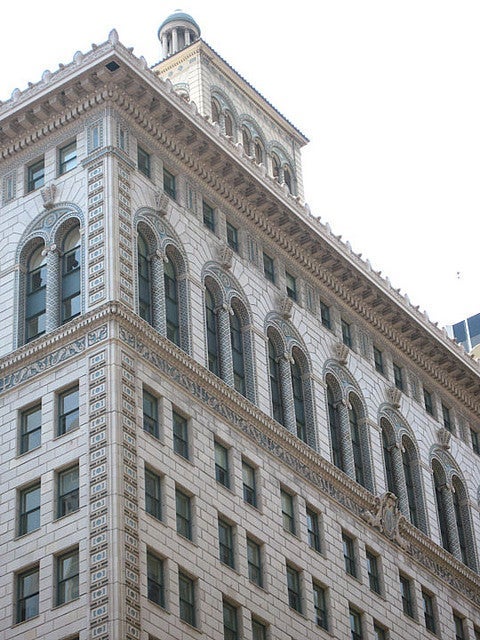 One of the many fine, historic office buildings in the Financial District