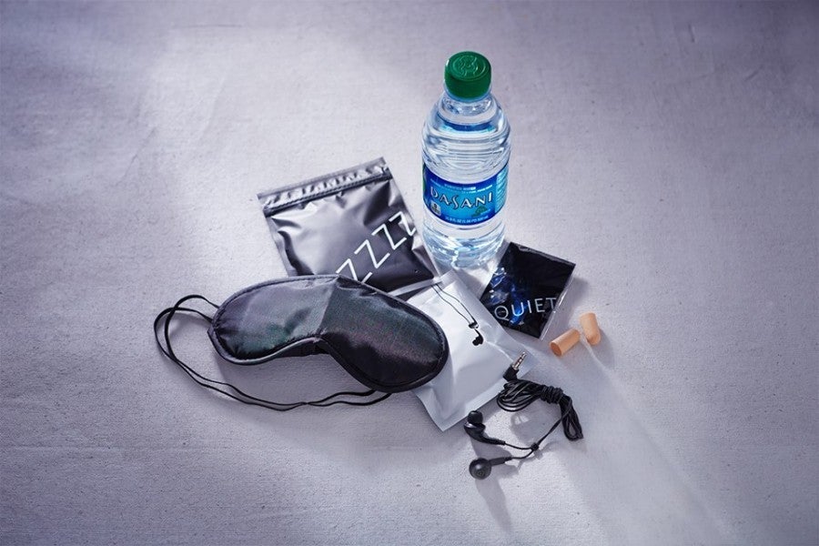 Delta's new Sleep Kit, available in Economy on international flights