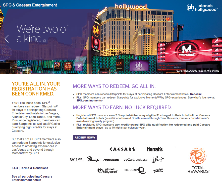 SPG Caesar's registration confirmation