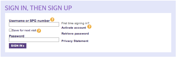Sign in, sign up