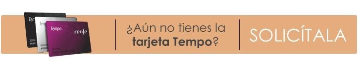 The Tarjeta Tempo, is the RENFE's loyalty program card