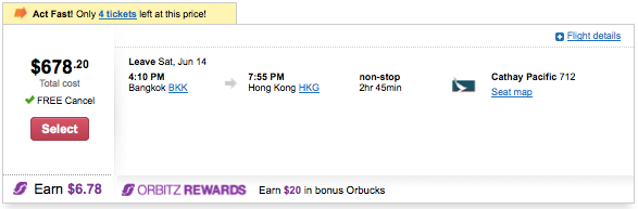 The Cathay flight I needed was pricing out at nearly $700!