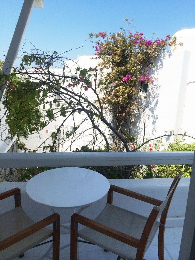 Bougainvillea view from my room's balcony